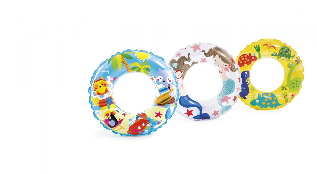 Круг с рисунком животн. (61см) 36 шт/упак 59242        